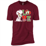Snoopy loves NBA Boston Celtics - Premium Short Sleeve T-Shirt
