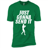 Just Gonna Send It Boxing Boxer Fighter Kick Fighting - Premium Short Sleeve T-Shirt