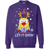Minion Arizona Diamondbacks Ugly Christmas Sweater Let it Snow - Sweatshirt