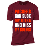Packers can suck my Ditka and kiss my Butkus PINGPONG - Premium Short Sleeve T-Shirt