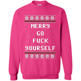 Merry go fuck yourself Christmas sweatshirt PINGPONG