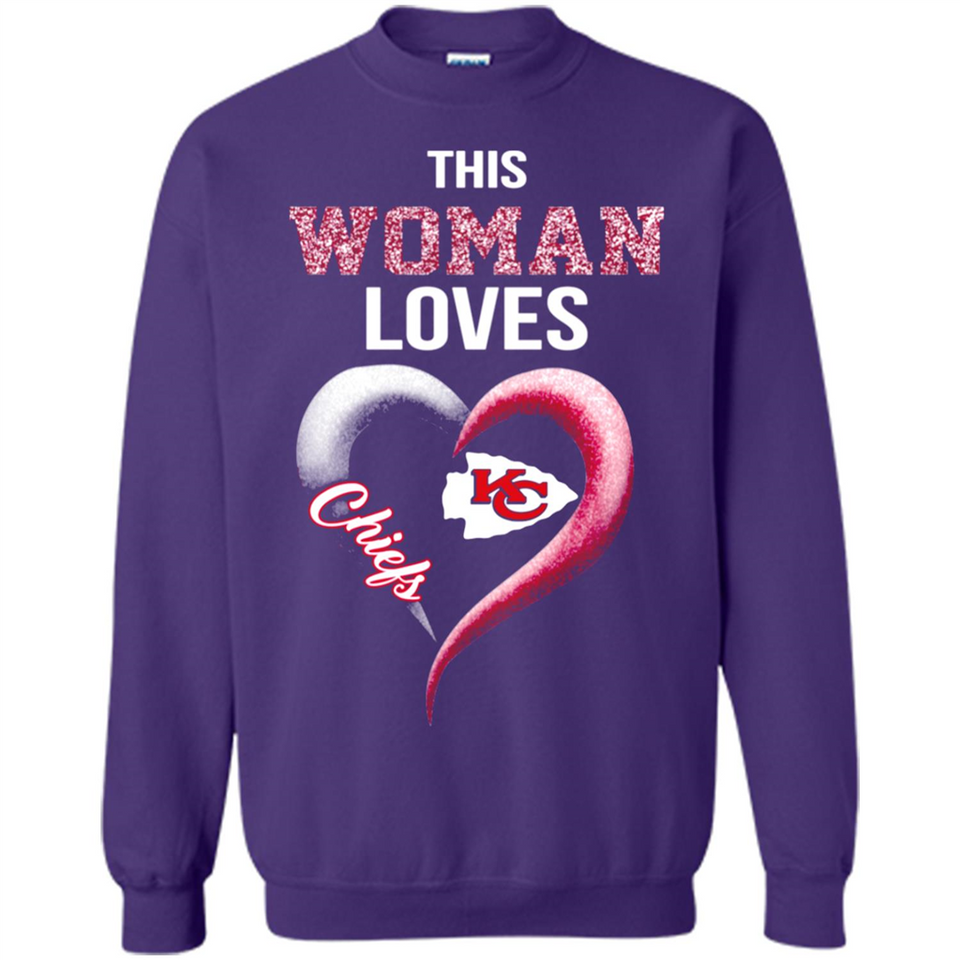 This Woman love Chiefs NFL football team - Sweatshirt