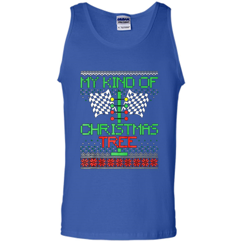 Funny Drag Racing Ugly Christmas Holiday Tree PING PONG