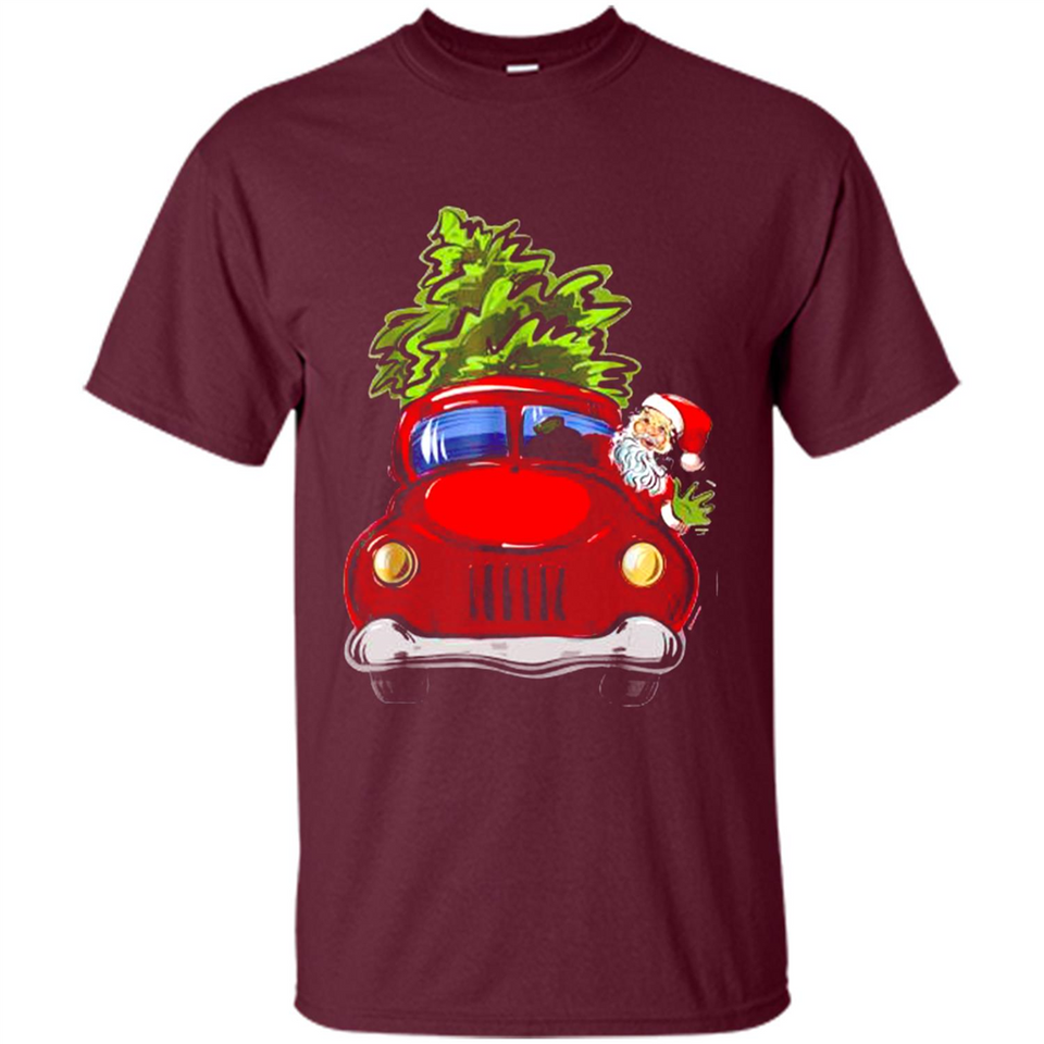 Vintage Santa red Truck Christmas Tree PINGPONG