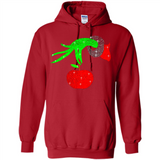 Christmas The Grinch Hand Holding Apple Ornament sweater - Hoodie