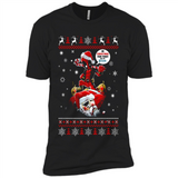 No Christmas for You – Deadpool Santa Claus Ugly Sweater - Premium Short Sleeve T-Shirt