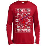 Marvel Spider Man Tis The Season To Be Amazing Ugly Christmas Mug PINGPONG - Canvas Long Sleeve T-Shirt