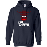 Oh Deer Christmas Reindeer Black mugs PINGPONG - Hoodie