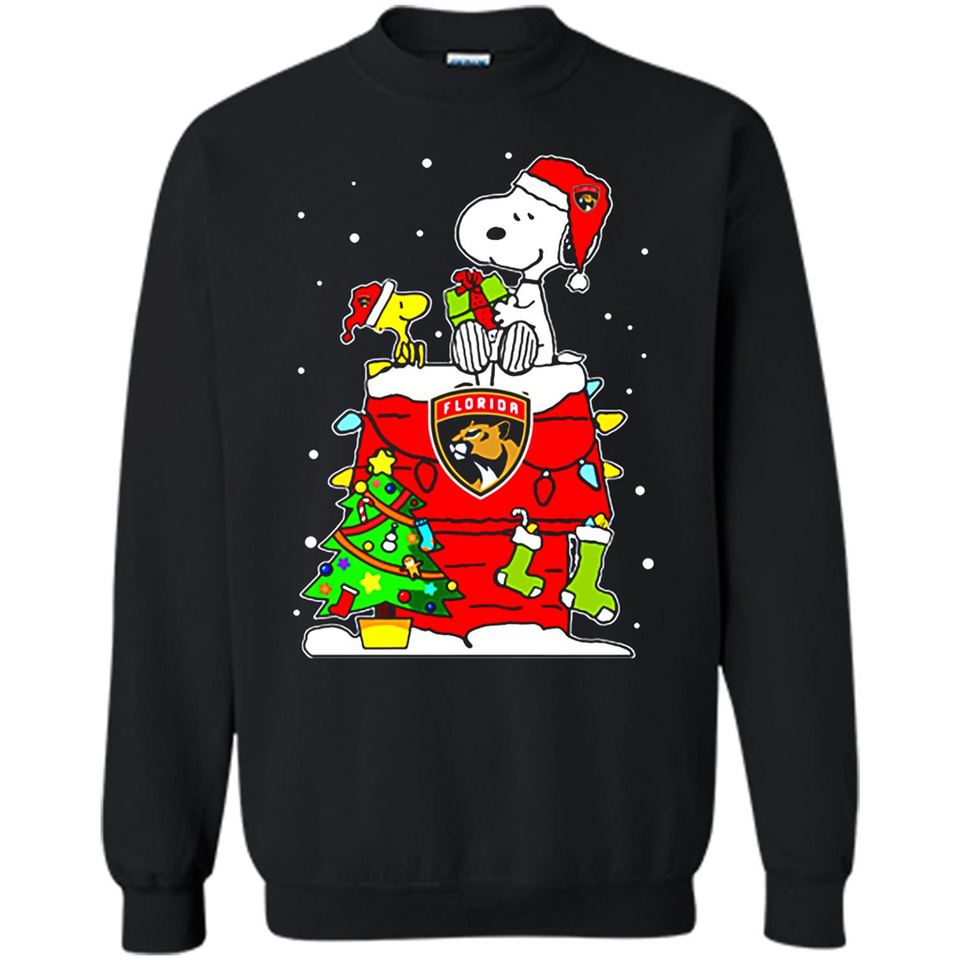 Florida Panthers Snoopy Ugly Christmas Sweaters - Sweatshirt