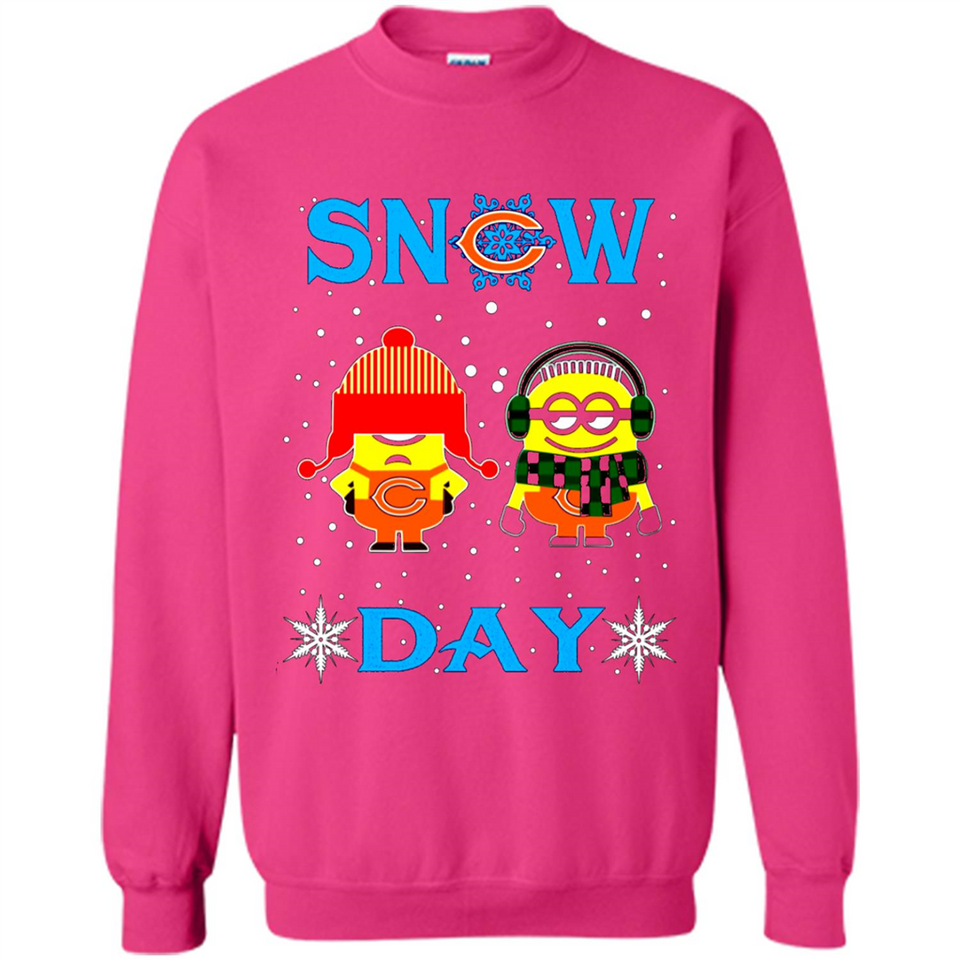 Snow Day Shirt For Chicago Bears Vs Minion Fans pingpong