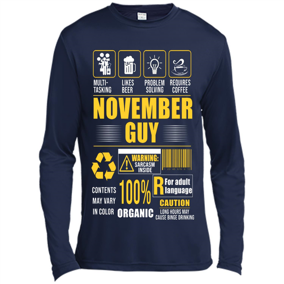 November Guy Multitasking - Canvas Long Sleeve T-Shirt