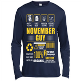 November Guy Multitasking - Canvas Long Sleeve T-Shirt