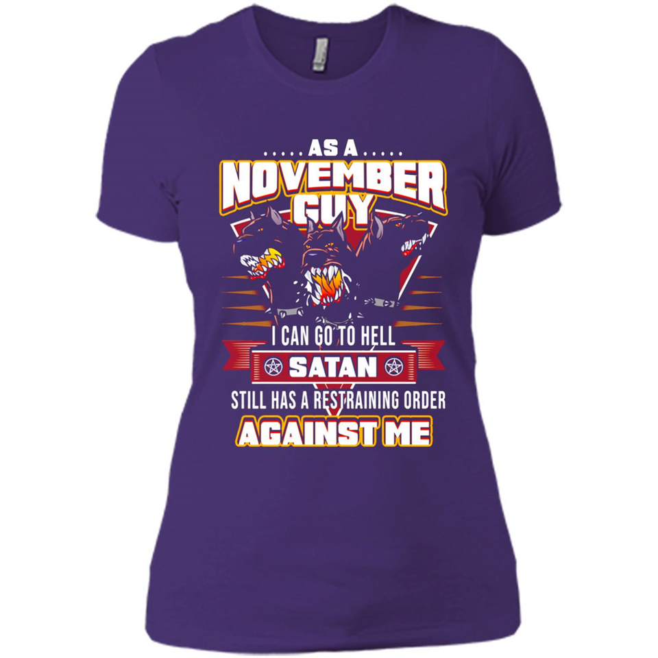 November Guy Birthday - Ladies' Boyfriend T-Shirt