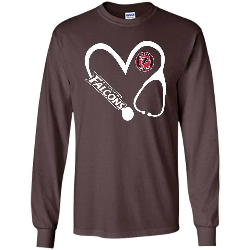 Stethoscope Heart Love Atlanta Falcons For Football Lovers