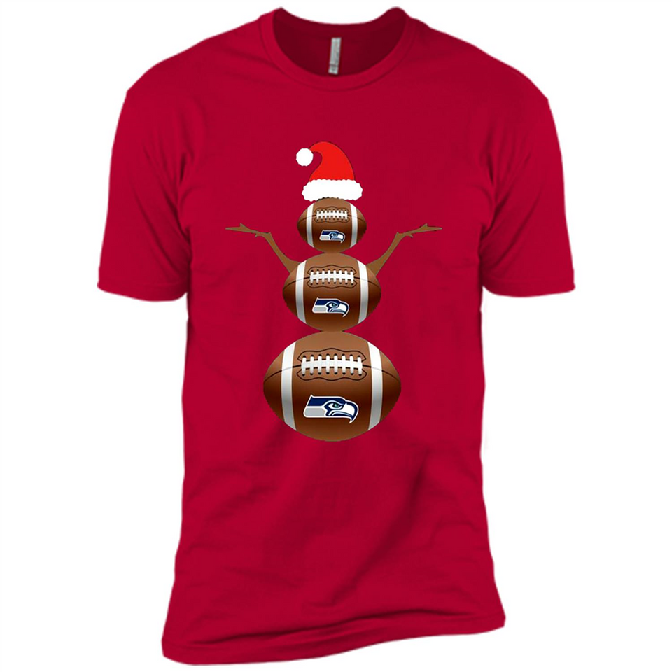 Seattle Seahawks NFL Dabbing Snowman Xmas