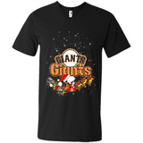 Snoopy Christmas San Francisco Giants - Men's V-Neck