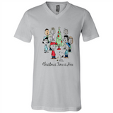 Snoopy Christmas Time Is Here Sporty T-Shirt - Canvas Unisex V-Neck