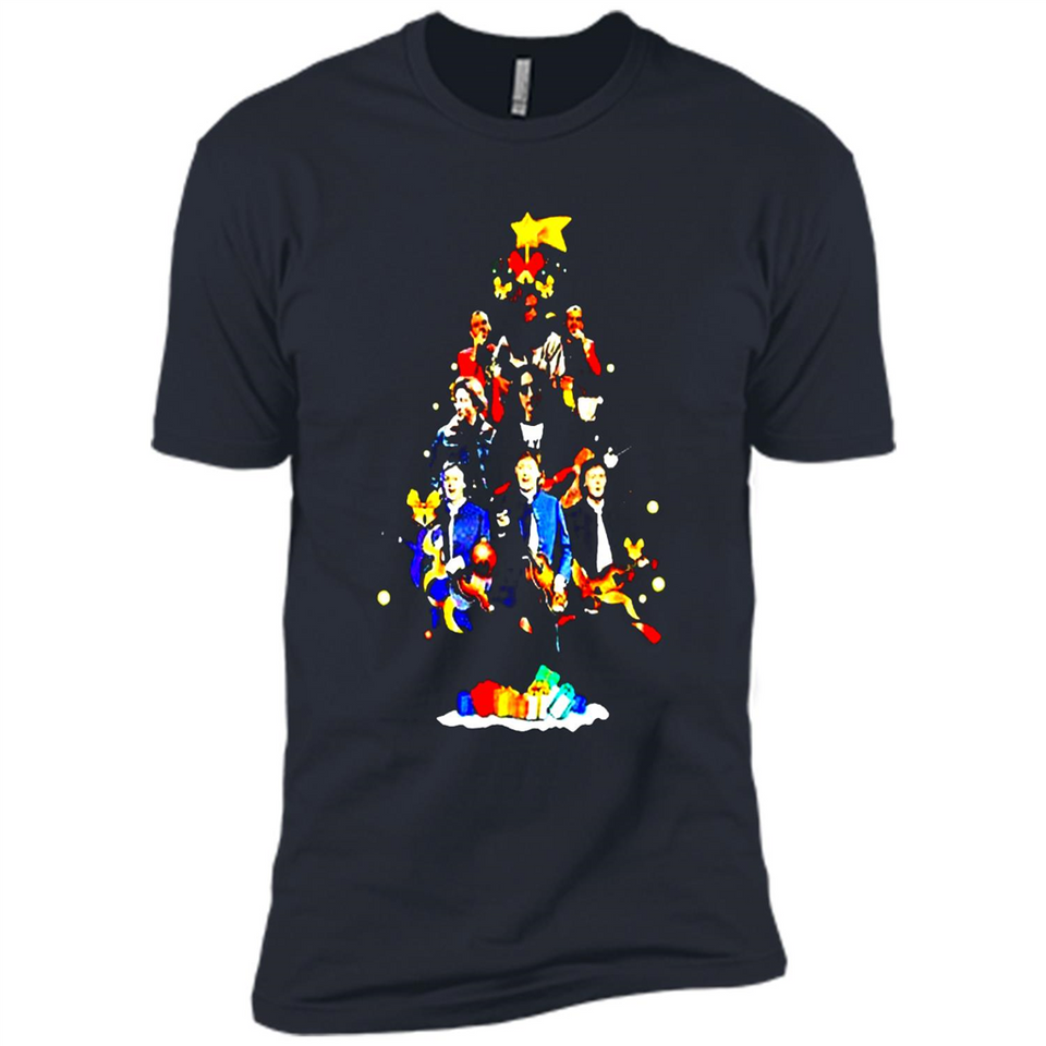 JOHN LENNON CHRISTMAS TREE - Premium Short Sleeve T-Shirt