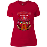 San Francisco 49ers NFL Reindeer Funny Merry Christmas And Happy New Year