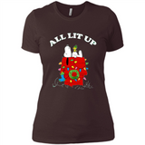 Peanuts By Schulz Snoopy Young Men_s Christmas - Ladies' Boyfriend T-Shirt