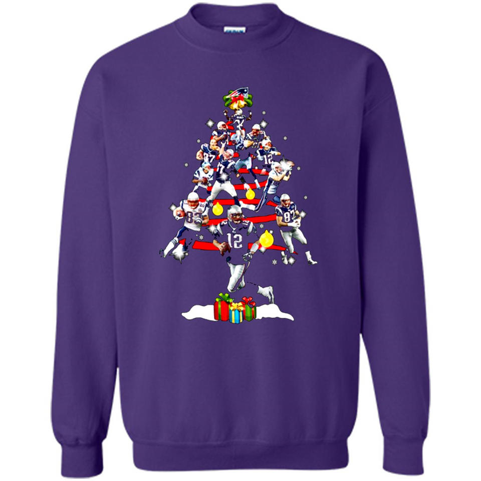 NEW ENGLAND PATRIOTS PLAYERS CHRISTMAS TREE PINGPONG