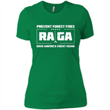 Prevent Forest Fires Rake America Great Again Shirt PINGPONG - Ladies' Boyfriend T-Shirt