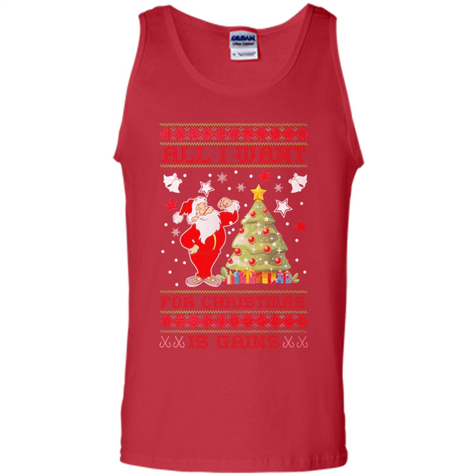 All I Want For Christmas Is Gains Christmas Tree Santa Claus
