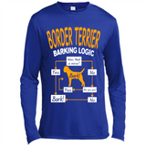 Border Terrier Barking Logic - Canvas Long Sleeve T-Shirt