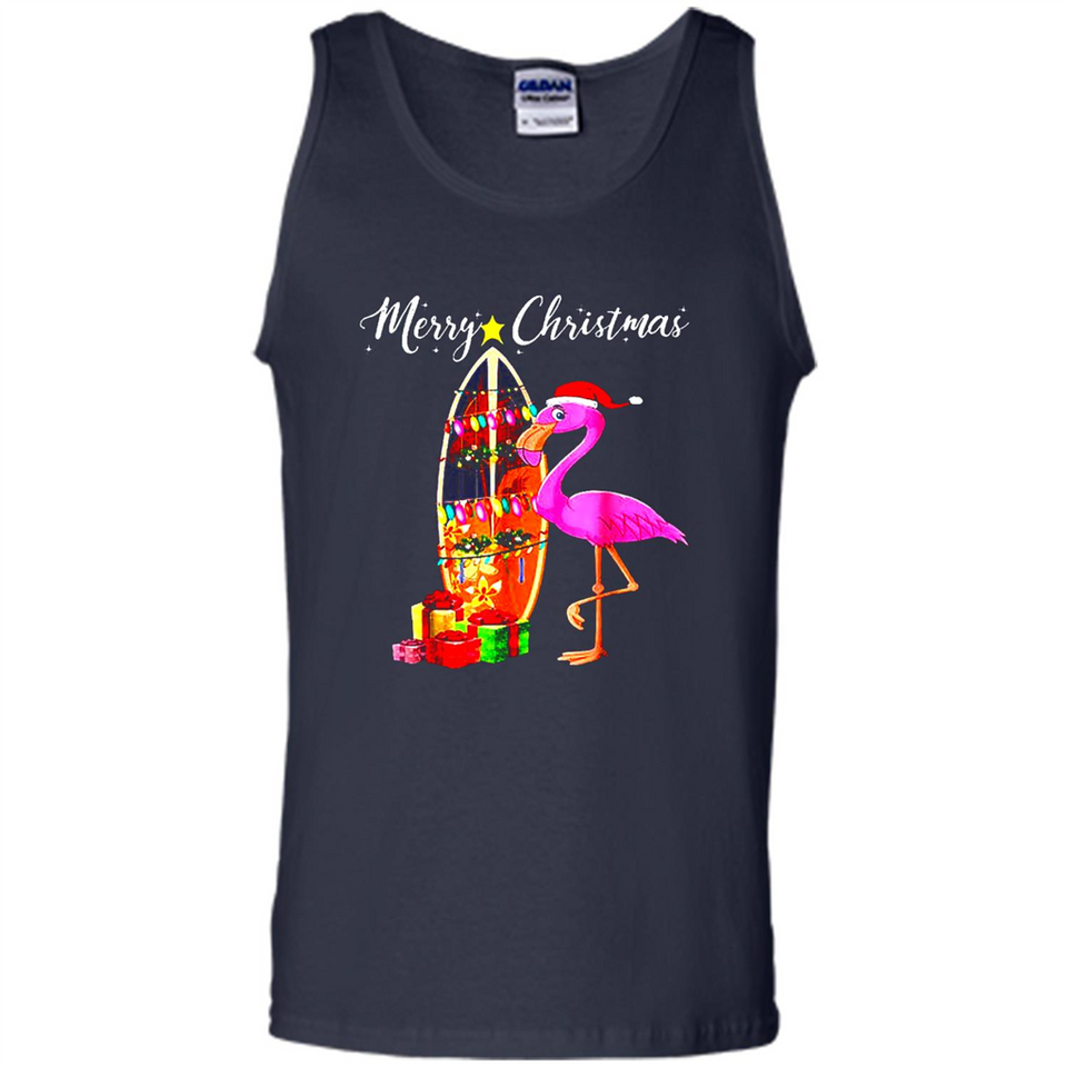 Flamingo Christmas Shirt, Merry Christmas Shirt , Flamingo - Tank Top