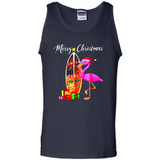 Flamingo Christmas Shirt, Merry Christmas Shirt , Flamingo - Tank Top