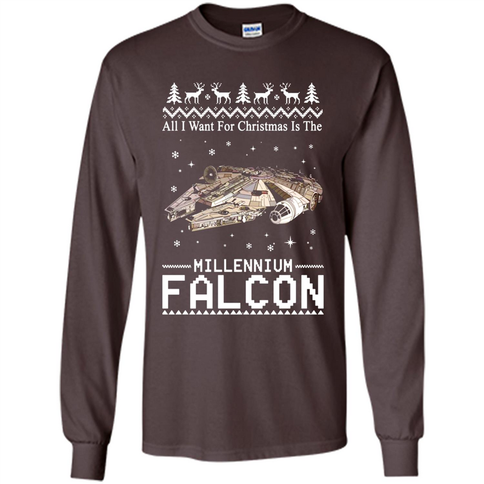 All I Want For Christmas Is The Millennium Falcon ugly PINGPONG