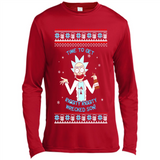 Rick and Morty Time to get Riggity Riggity Wrecked Son Christmas sweater - Canvas Long Sleeve T-Shirt