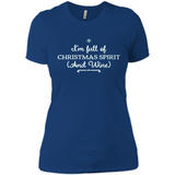 Christmas Tshirt for Women - Christmas Wine