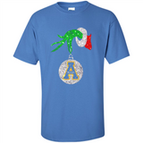 Funny Appalachian State Mountaineers Glitter Grinch Monogram Ornament Christmá - Shirt