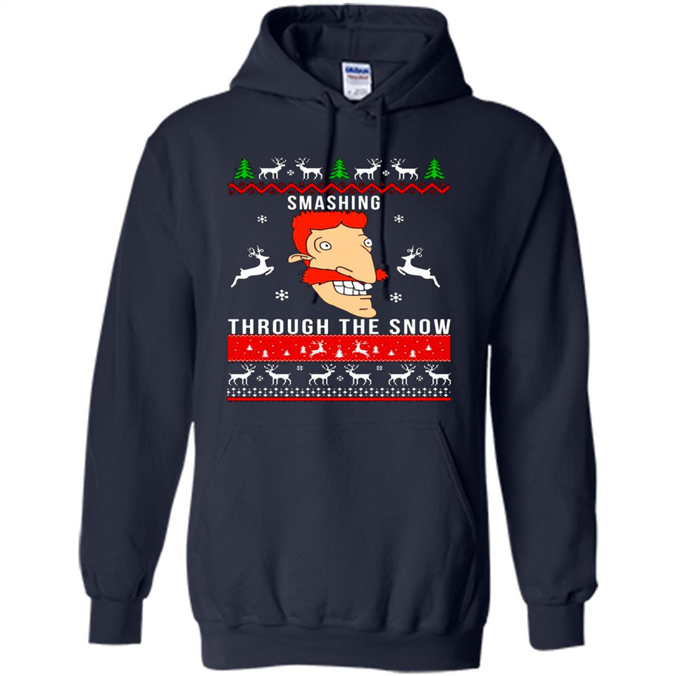 Nigel Thornberry Smashing through the snow Christmas sweatshirt PINGPONG