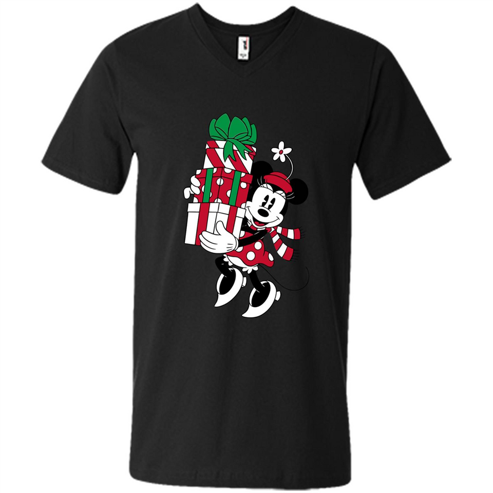 Disney Minnie Mouse Christmas Gift Sweatshirt - Men's V-Neck