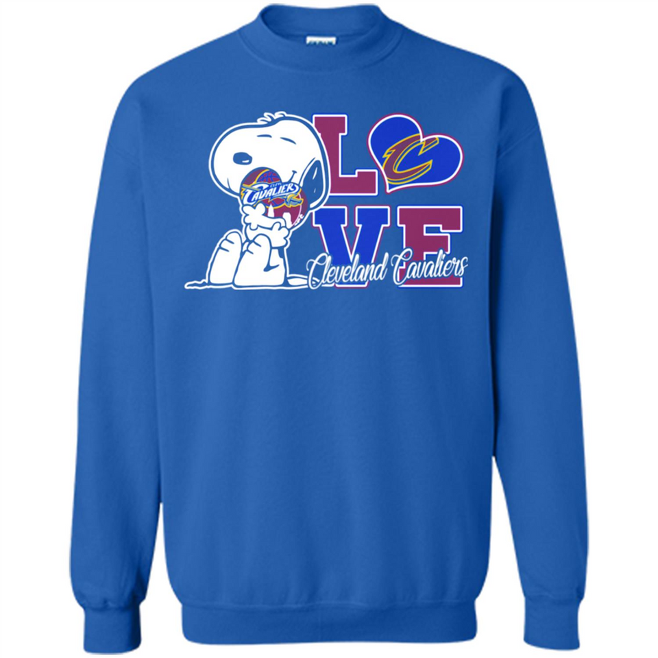Snoopy loves NBA Cleveland Cavaliers - Sweatshirt