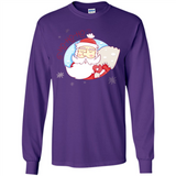 Cute Santa Claus Ho Ho Ho - Long Sleeve T-Shirt