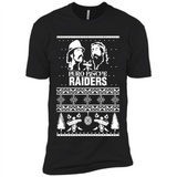 Puro Pinche Raiders Ugly Christmas Sweater - Premium Short Sleeve T-Shirt