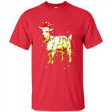 Christmas Lights Goat Wearing Santa Hat T-Shirt - Shirt