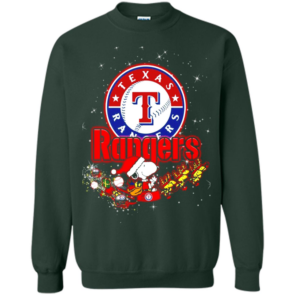 Snoopy Christmas Texas Rangers - Sweatshirt