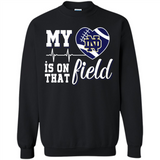 Notre Dame Fighting Irish Football My Heart is on that Field - Sweatshirt