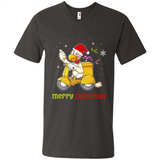 Funny Santa Christmas Chicken Shirt - Merry Chickmas - Men's V-Neck