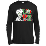 Snoopy loves NBA Boston Celtics - Canvas Long Sleeve T-Shirt