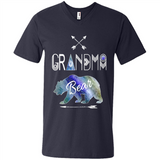 Grandma Bear Shirt Tribal Family Vacation & Camping Tee - Men's V-Neck