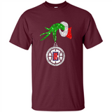 Amazing shirt Los Angeles Clippers Glitter Grinch Monogram Ornament Christmas Gift - Shirt