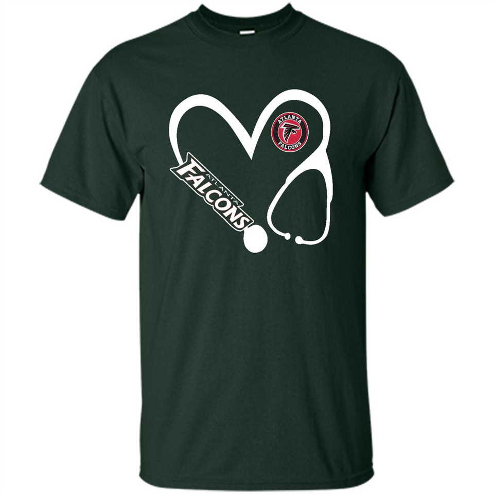 Stethoscope Heart Love Atlanta Falcons For Football Lovers