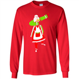 Funny Dabbing Mrs. Santa Claus Christmas Dab - Long Sleeve T-Shirt