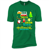 Santa claus i just want to bake stuff and waych christmas movi PINGPONG - Premium Short Sleeve T-Shirt