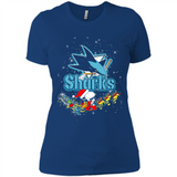 Snoopy Christmas San Jose Sharks - Ladies' Boyfriend T-Shirt